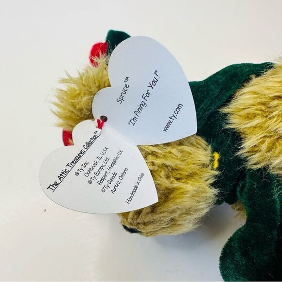 Ty Attic Treasures Spruce the Bear Vintage 1993 Retired Fully Jointed - Picture 3 of 4